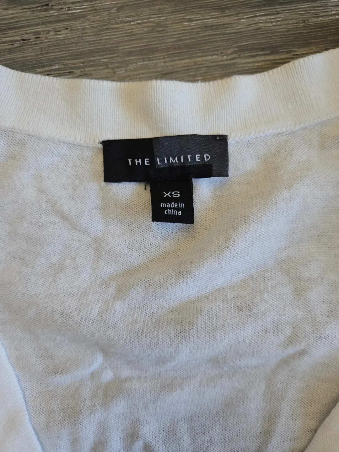 The Limited White Cardigan ##Cleanout image indicator(2)