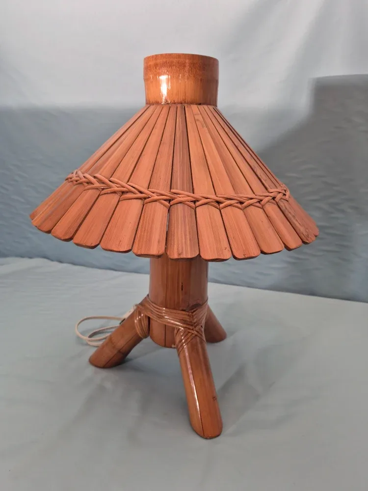 Handcrafted Bamboo Table Lamp