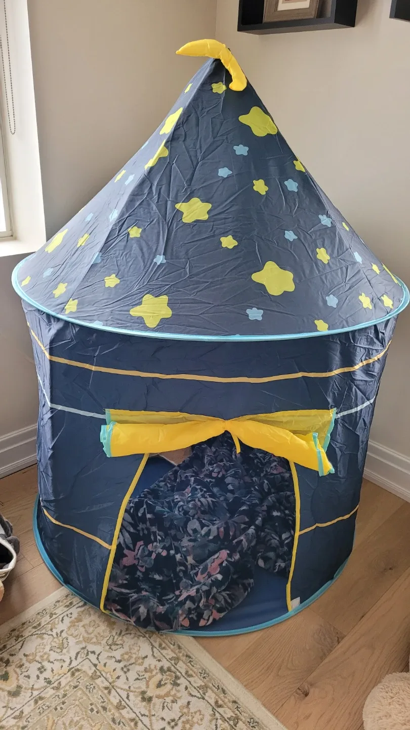 Kids Play Tent - Blue with Stars image indicator(2)