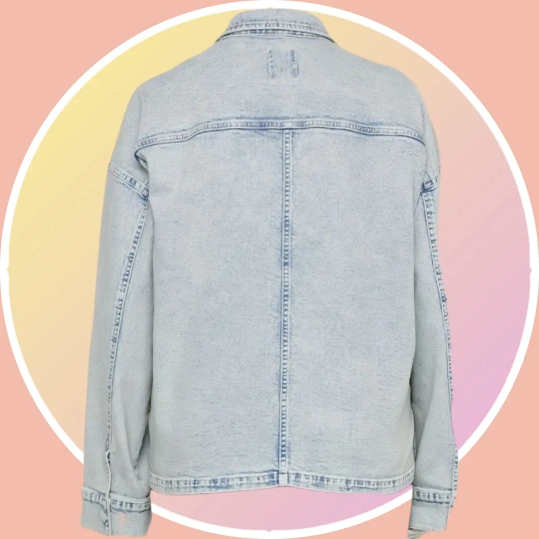 #cleanout NWT 1XL Heavweight Denim Jacket w 4 Pockets image indicator(5)