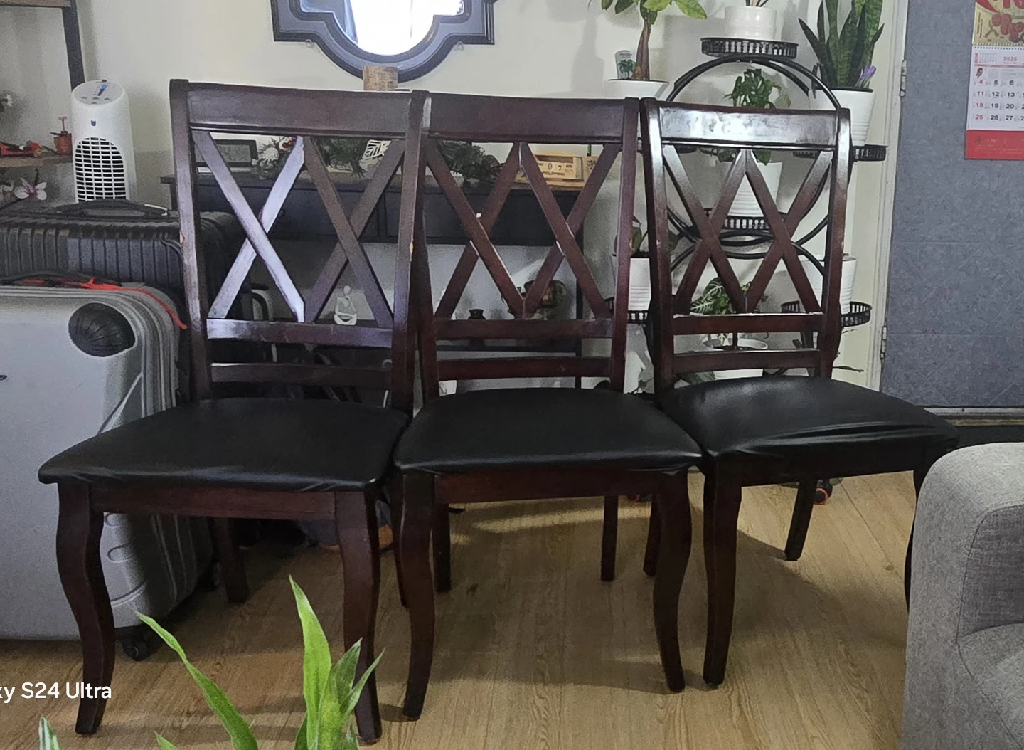 Dining Table Set with 6 Chairs and glass tempered top - photo 2