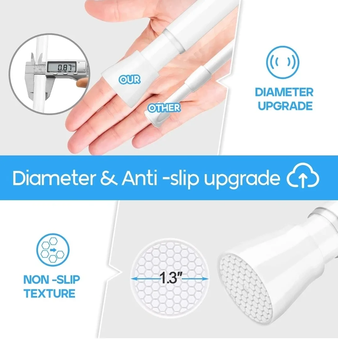 Tension Curtain Rod, 28-48 inch image indicator(8)