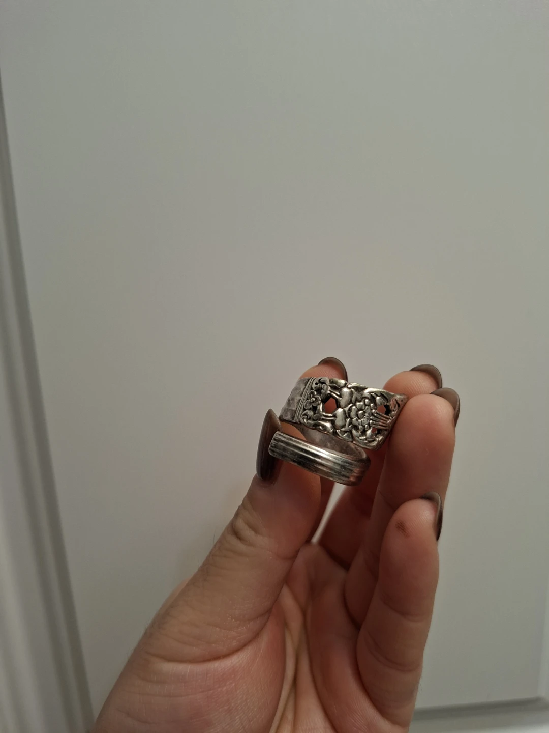 Handmade Silver Spoon Ring - photo 2