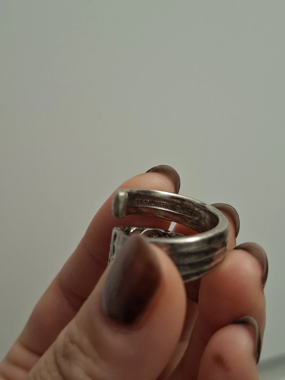 Handmade Silver Spoon Ring - photo 4