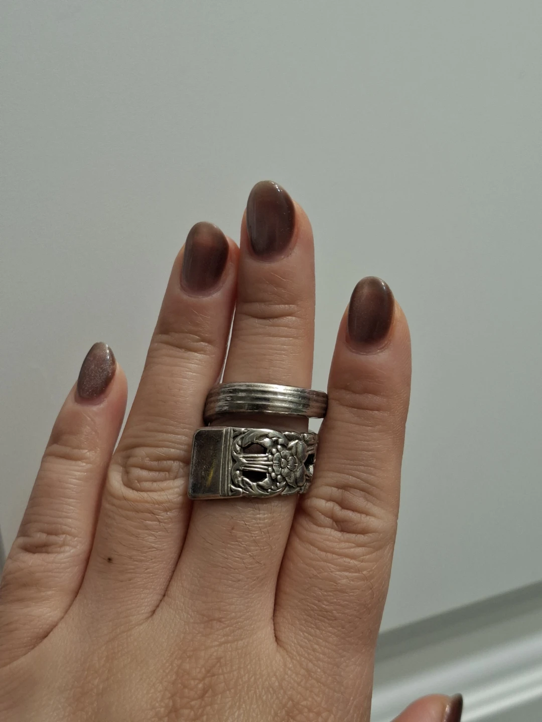 Handmade Silver Spoon Ring - photo 5