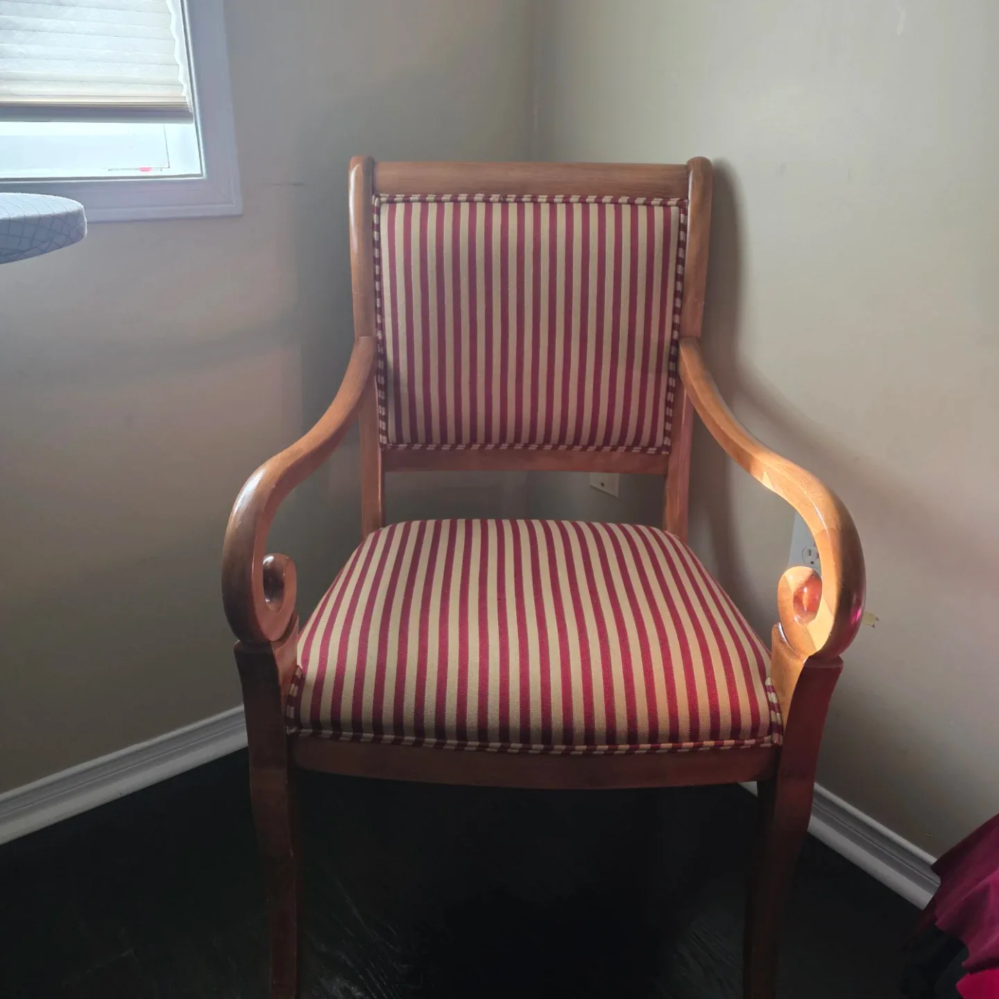 Striped Armchair - Perfect for Home Decor