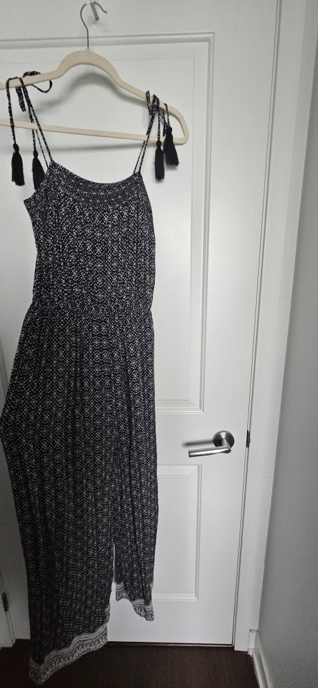I Love Black and White Multicoloured Jumpsuit - Size Medium
