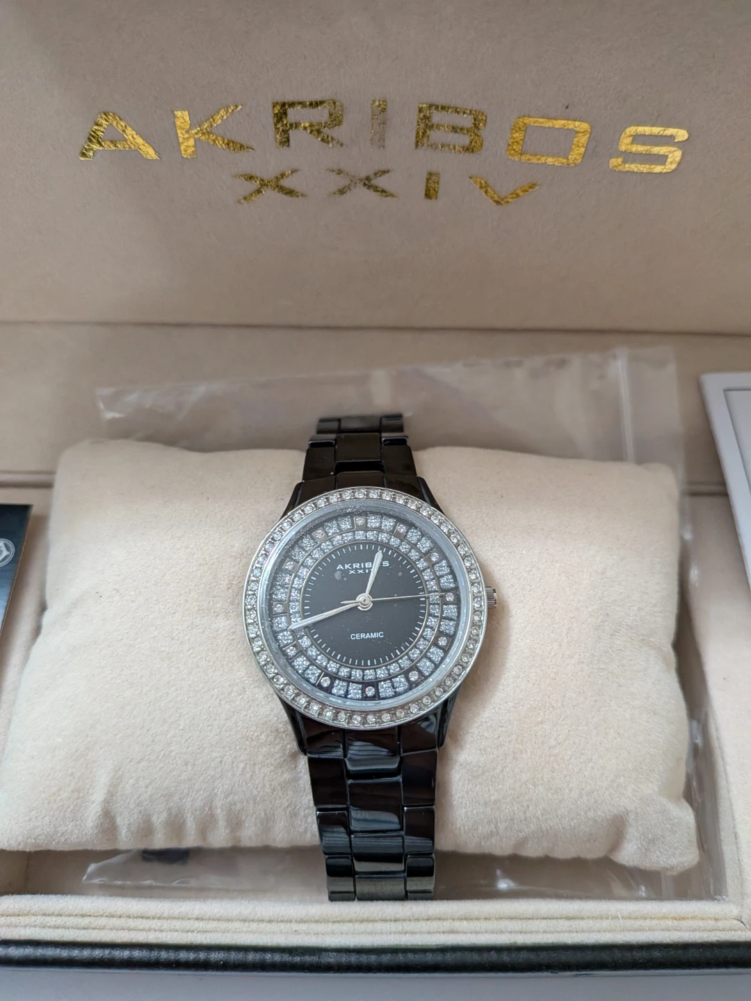 Akribos XXIV AK509 Quartz Analog Watch - Black