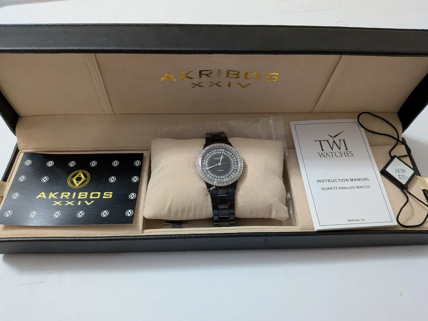 Akribos XXIV AK509 Quartz Analog Watch - Black - photo 2