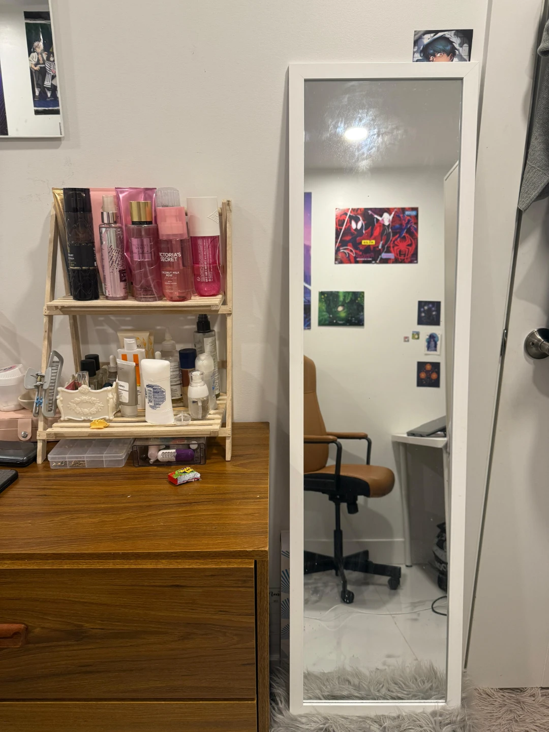 Full Length aestheticWhite Framed  Mirror