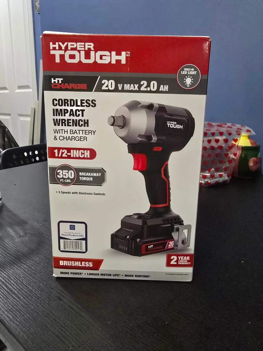 Hyper Tough 20V Cordless Impact Wrench - New in Box!