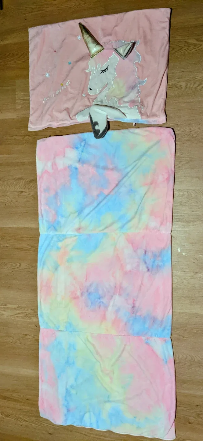 Unicorn velvet pillowcase (full body size)