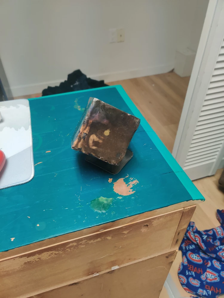 Metal Cube Sculpture