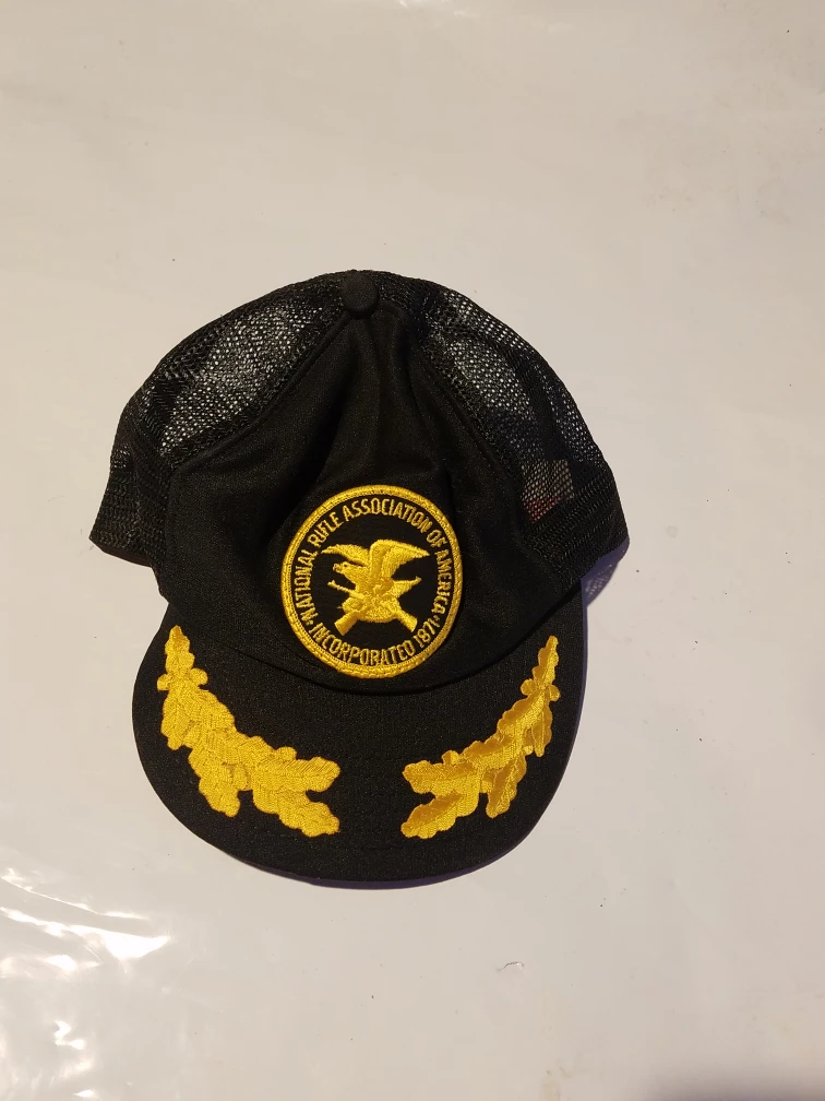 NRA Black Mesh Back Hat