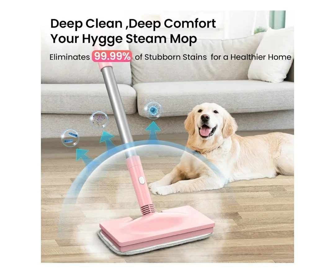 Czlife 1300W Steam Mop - Pink - photo 3