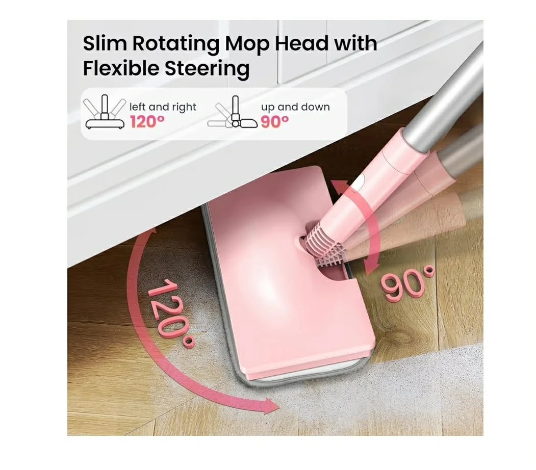 Czlife 1300W Steam Mop - Pink - photo 4