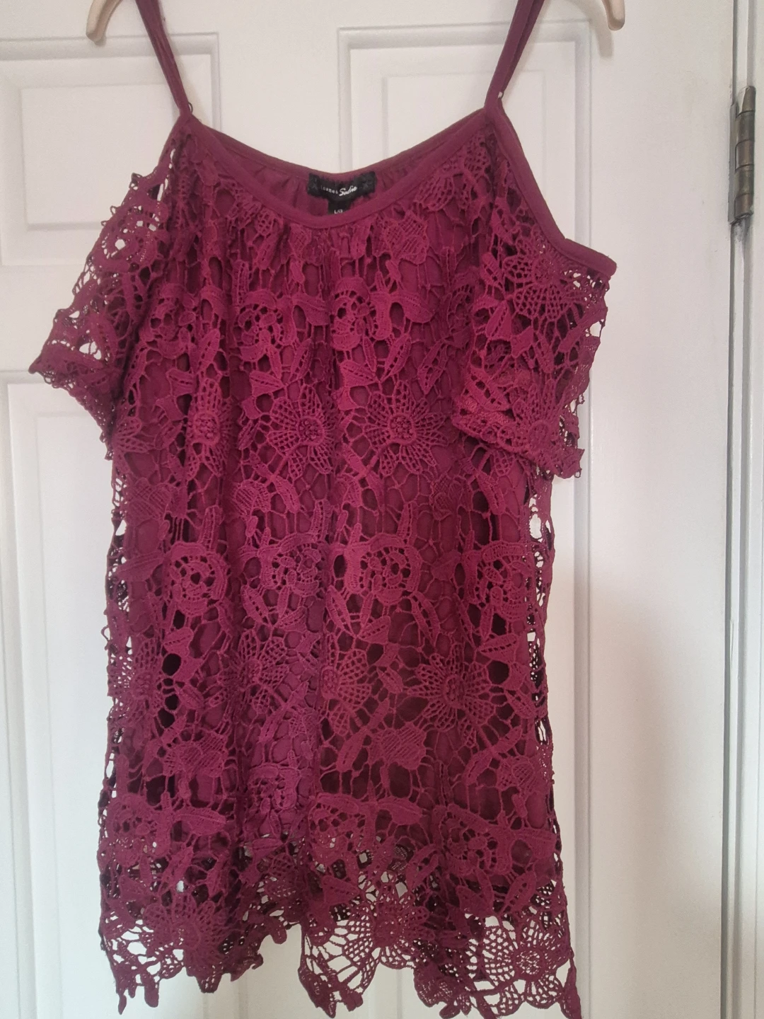 Warehouse One Lace Top - Size L - photo 2