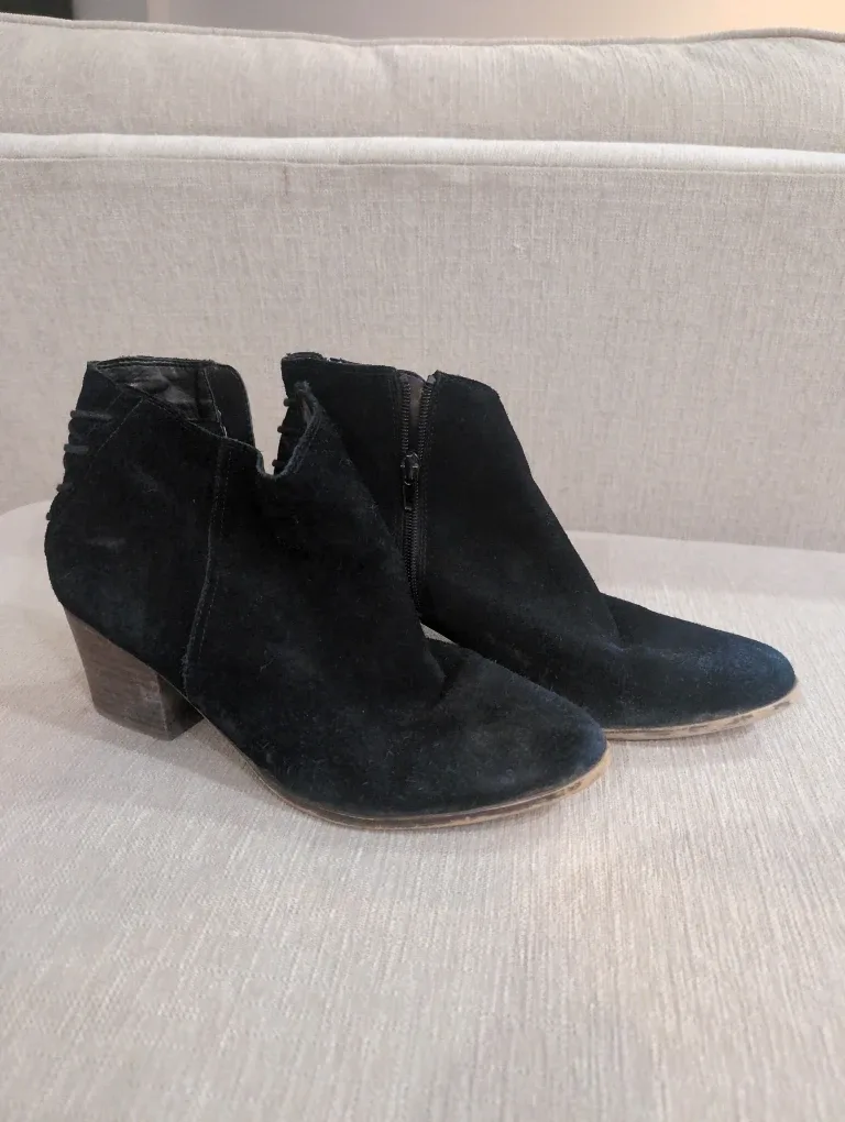Suede Booties Size 8/9