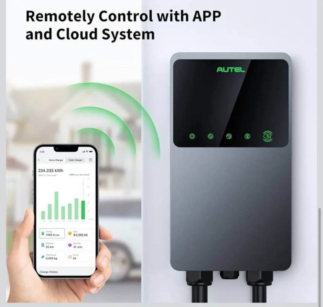 Autel MaxiCharger Home EV Charger - 40 Amp, NEMA 6-50 Plug