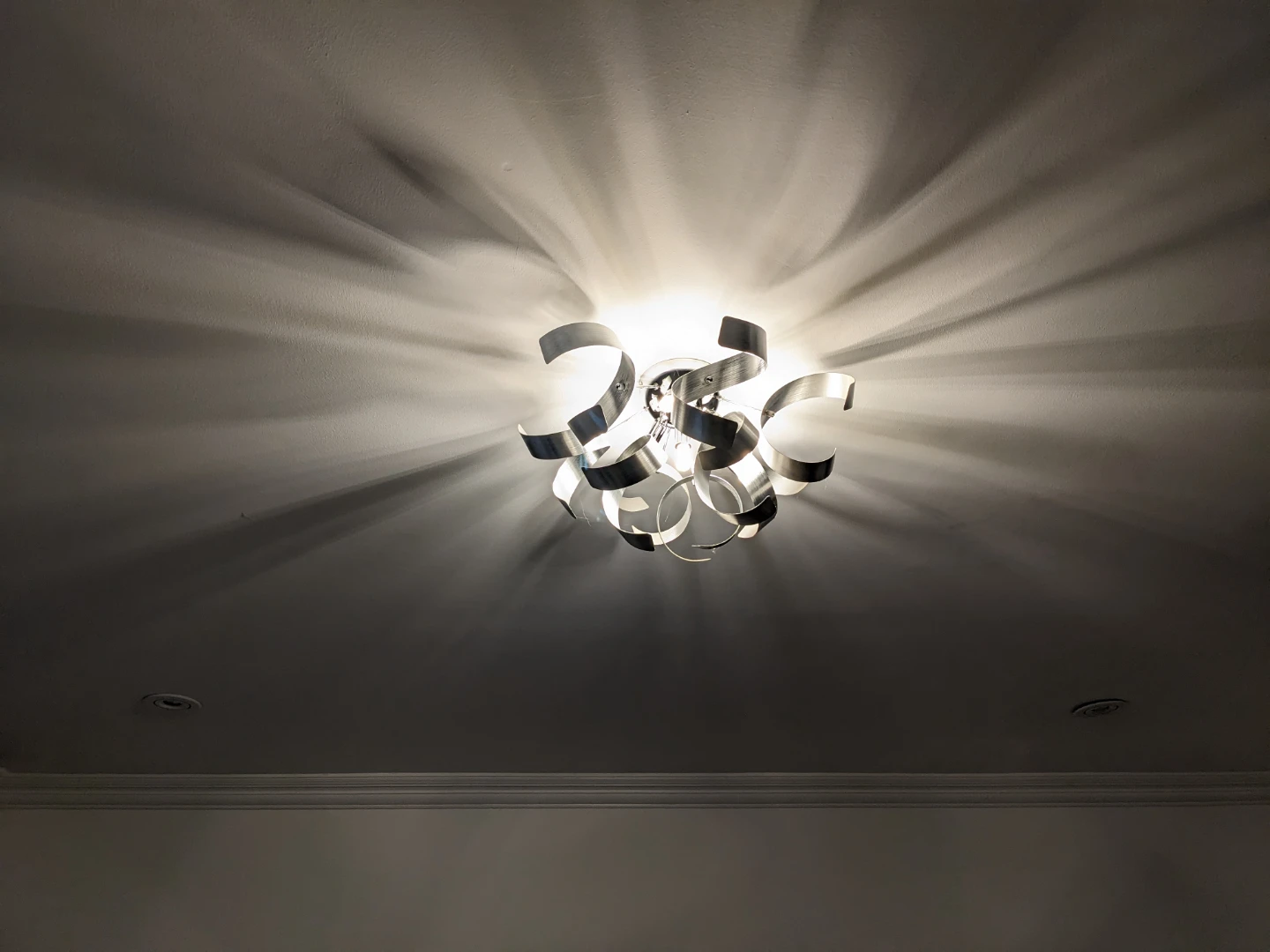 Modern Ribbon Ceiling Light Fixture