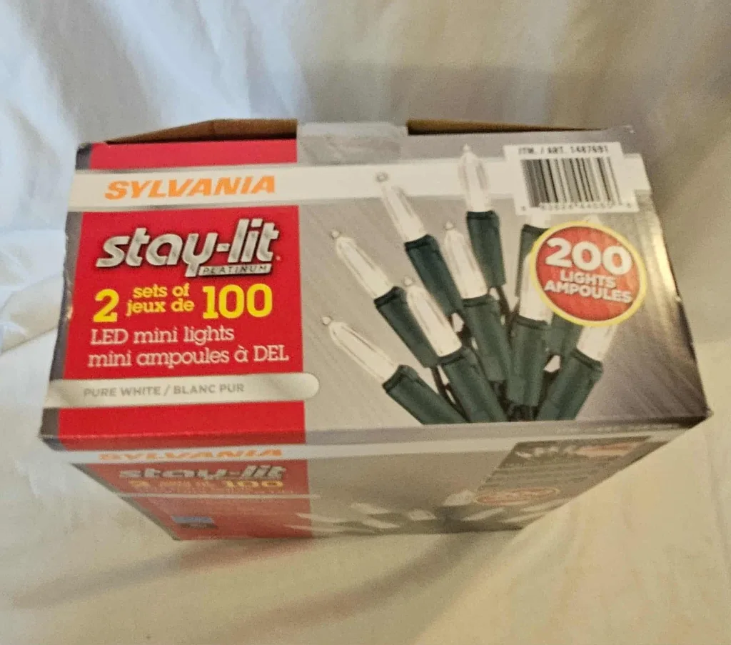 Pure White Sylvanna Stay-Lit Platinum LED Mini Lights image indicator(8)