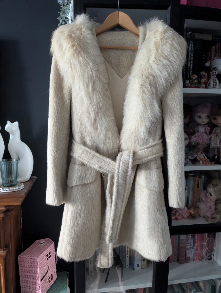Vintage Gainsborough by Samuel Irving Mohair Fur Collar Coat - photo 4