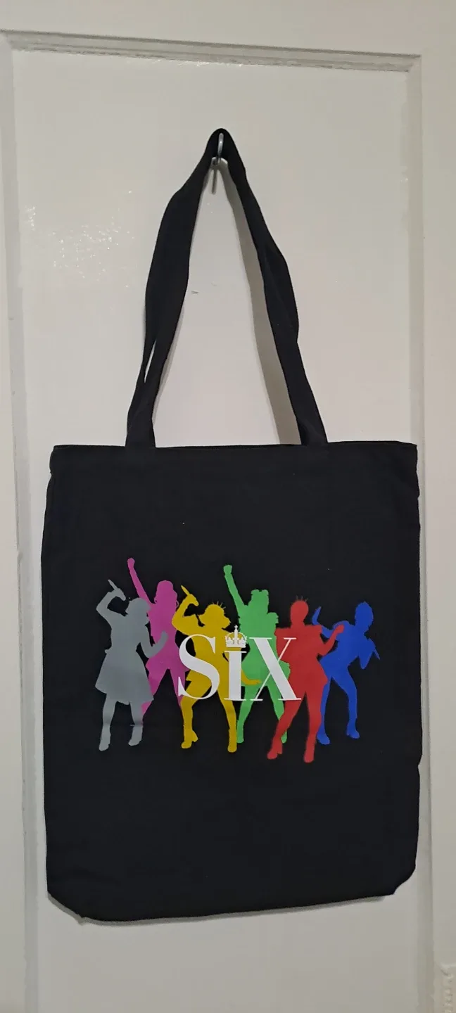 SIX The Musical Black Tote Bag