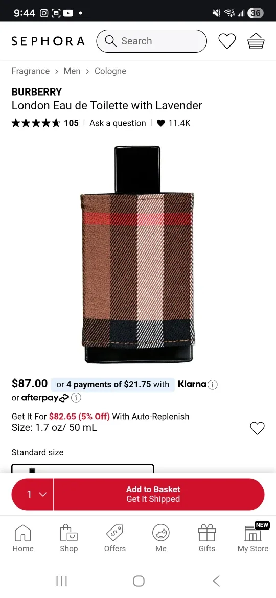 Burberry London Eau de Toilette 50ml