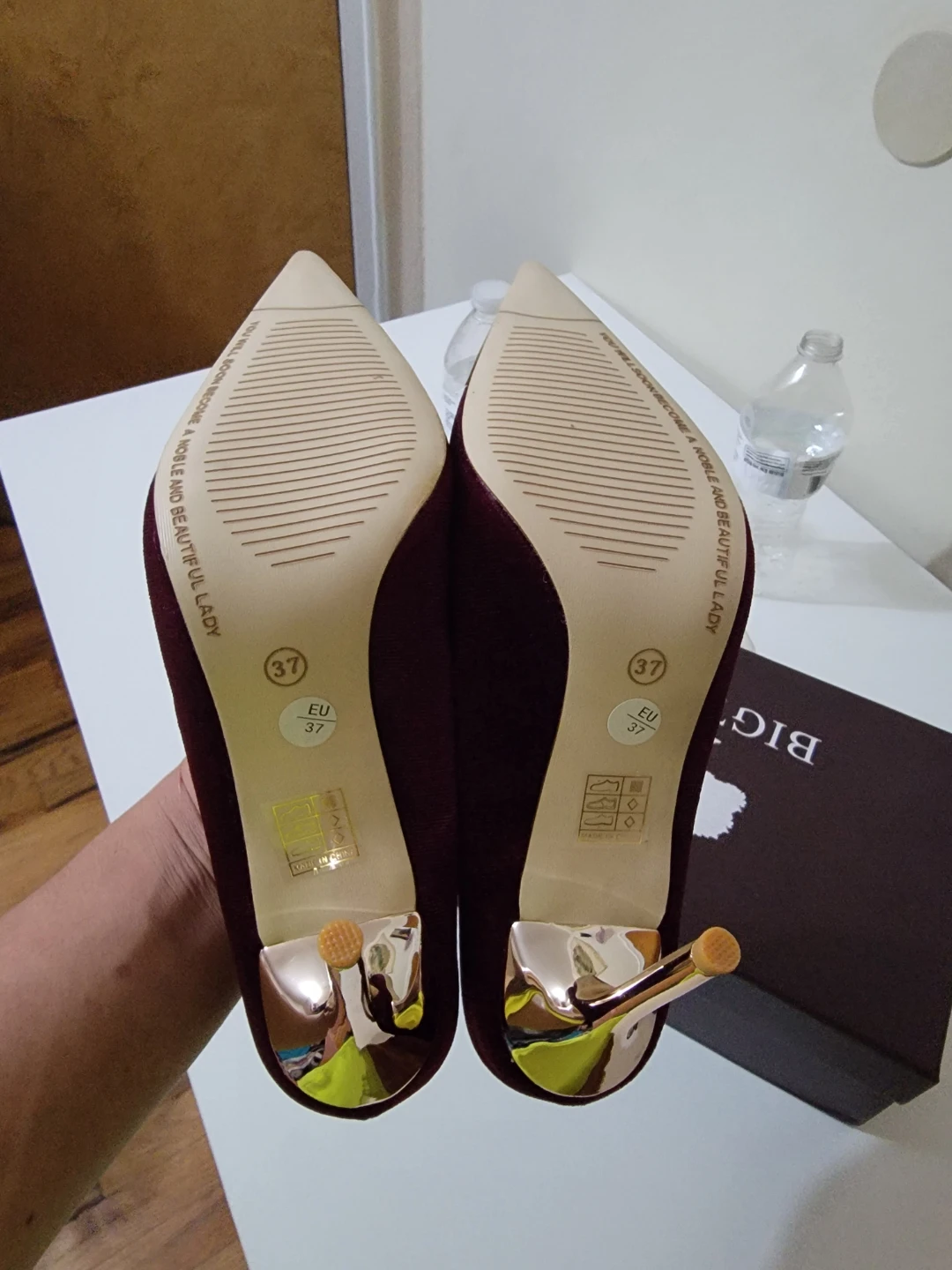 Leaf Valley Shoes Pointed Toe Stiletto Heels - Size 7 - photo 3