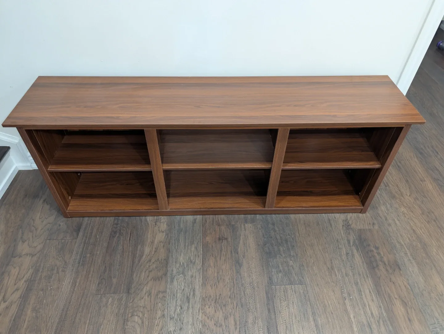 Modern Walnut TV Stand Console – Fits up to 75" TV (Like New) image indicator(2)