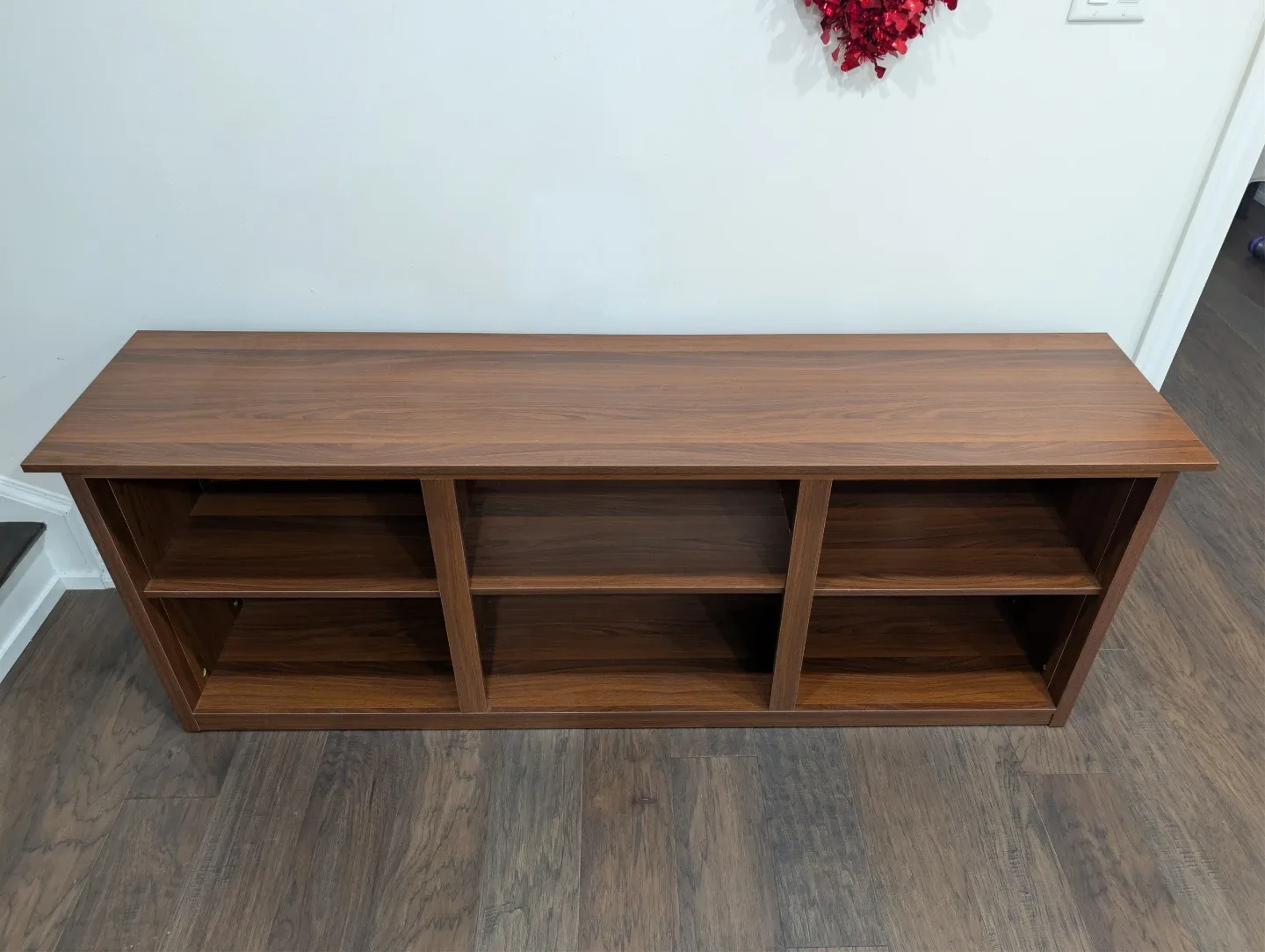 Modern Walnut TV Stand Console – Fits up to 75" TV (Like New) image indicator(3)