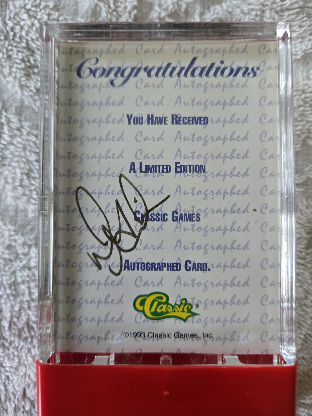 Doug Gilmour Limited Edition Autographed Hockey Draft Card - photo 2