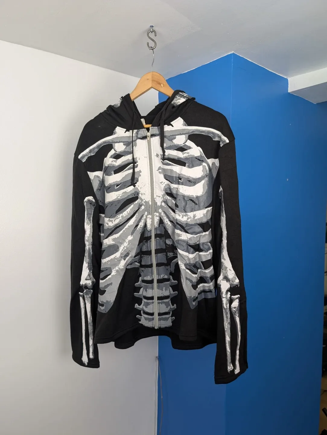 Skeleton Full Zip Hoodie XL