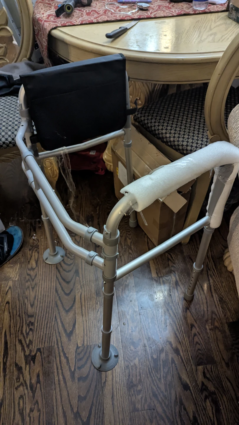 New Silver Folding Walker with Seat - photo 3