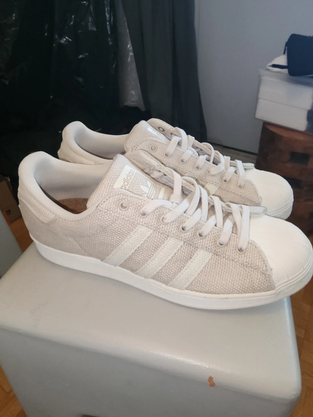 Adidas Superstar Hemp Cream White, US 10.5 - photo 2