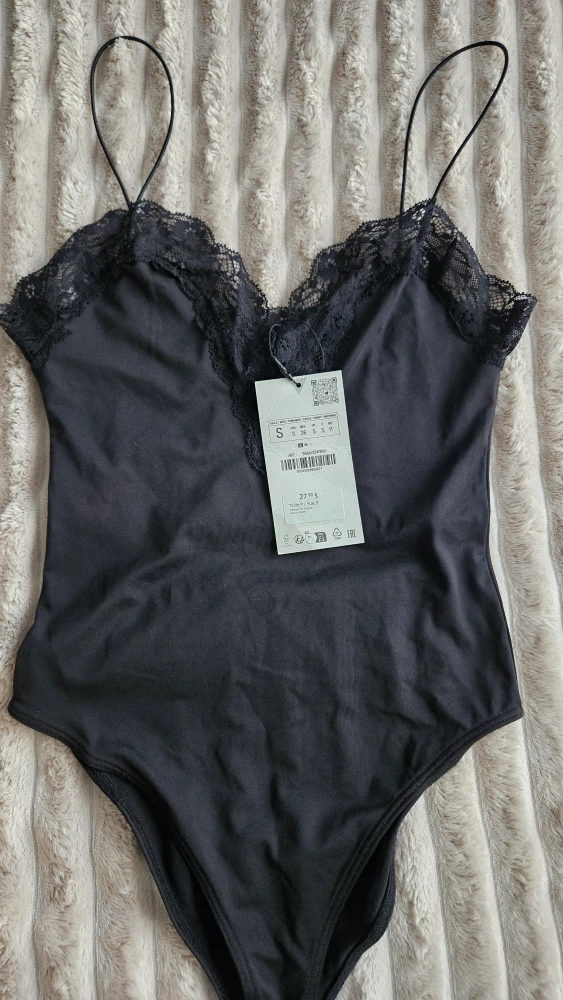 Zara Black Lace Bodysuit - Size S - photo 2