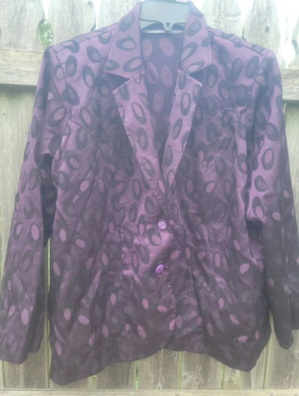 Purple Patterned Blazer
