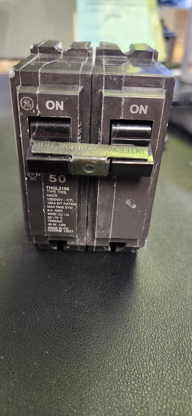 GE THQL2150 50A Circuit Breaker