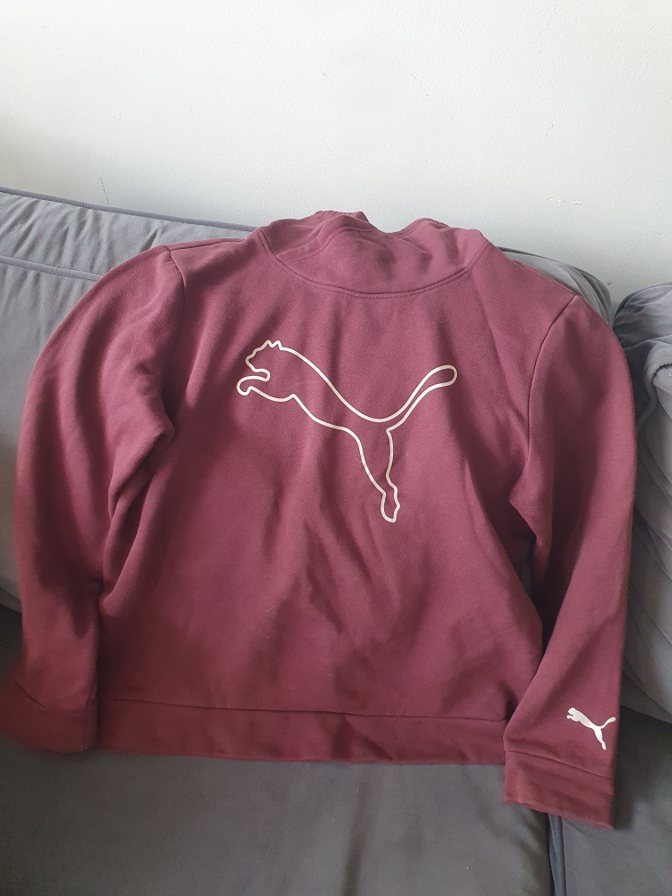 Puma Burgundy Pullover - Size small