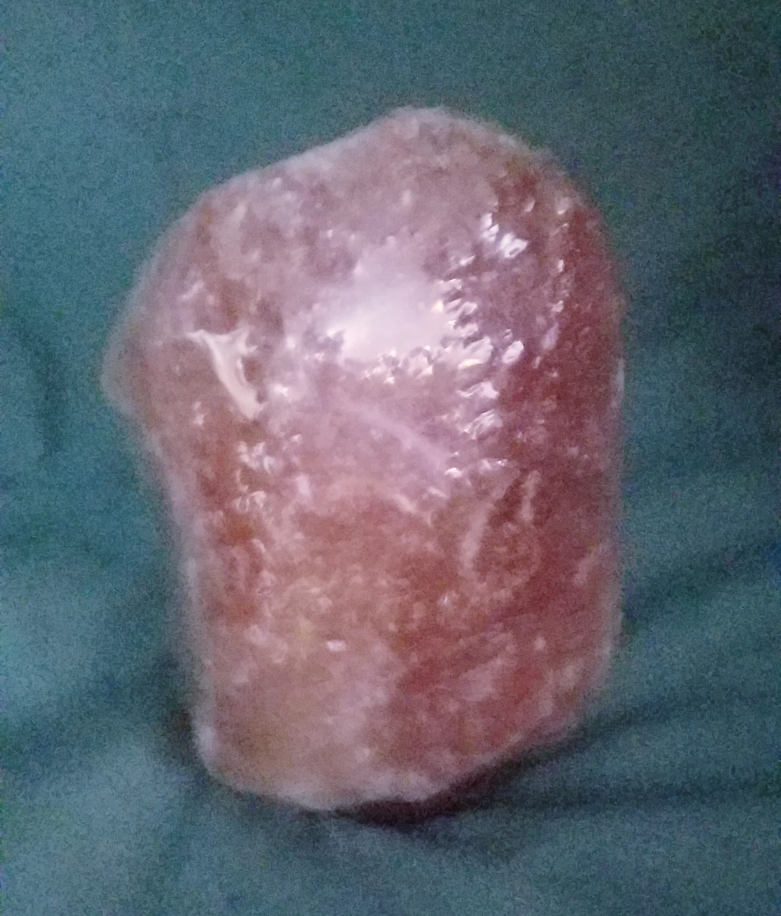 Himalayan Pink Salt Table Lamp New Condition Happy Bitrthday - photo 3