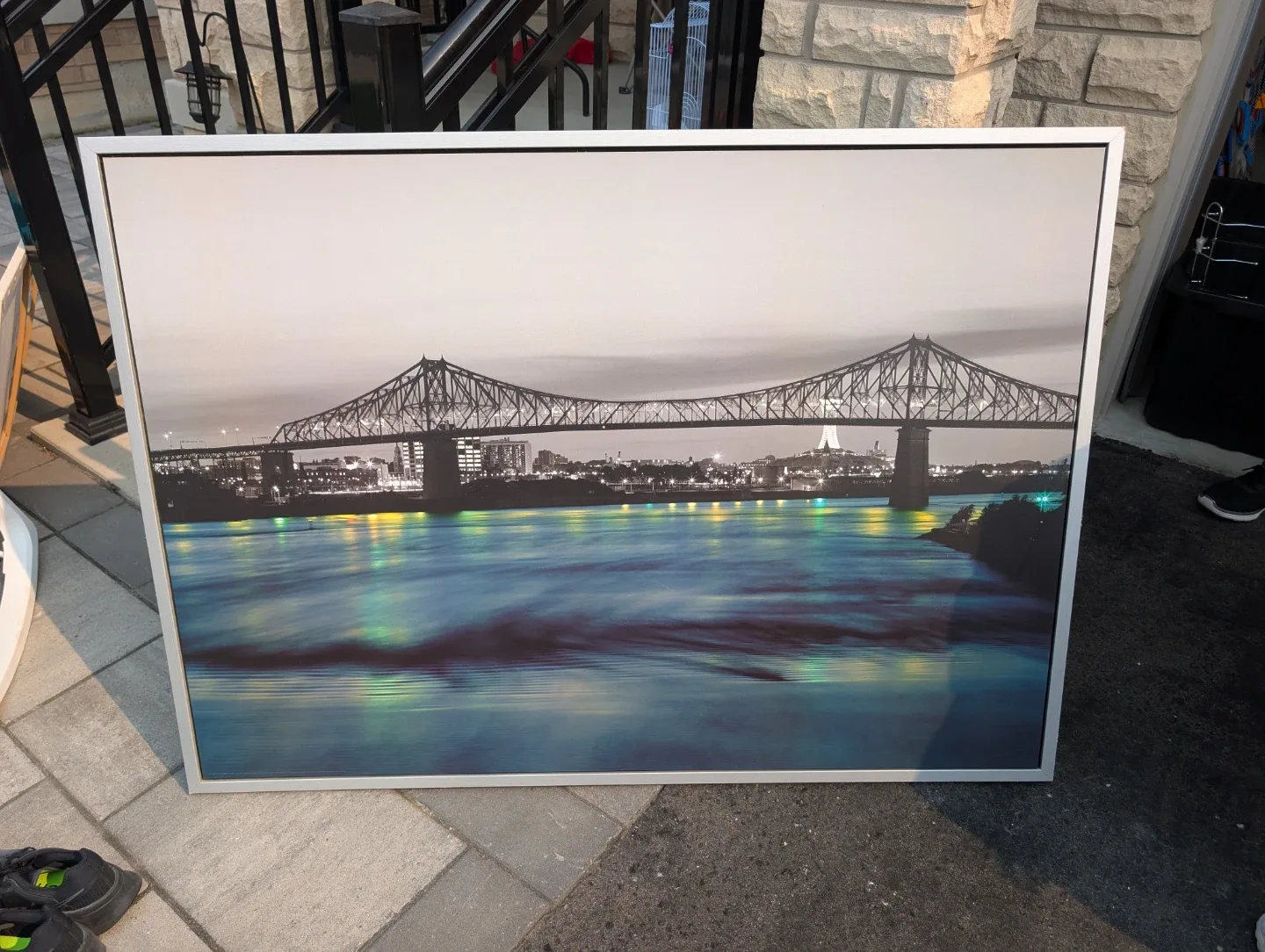 Montreal Bridge Framed Print