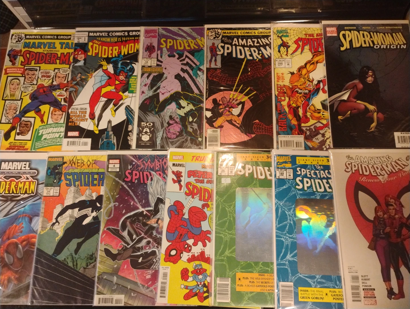 Spider-Man comic book lot.