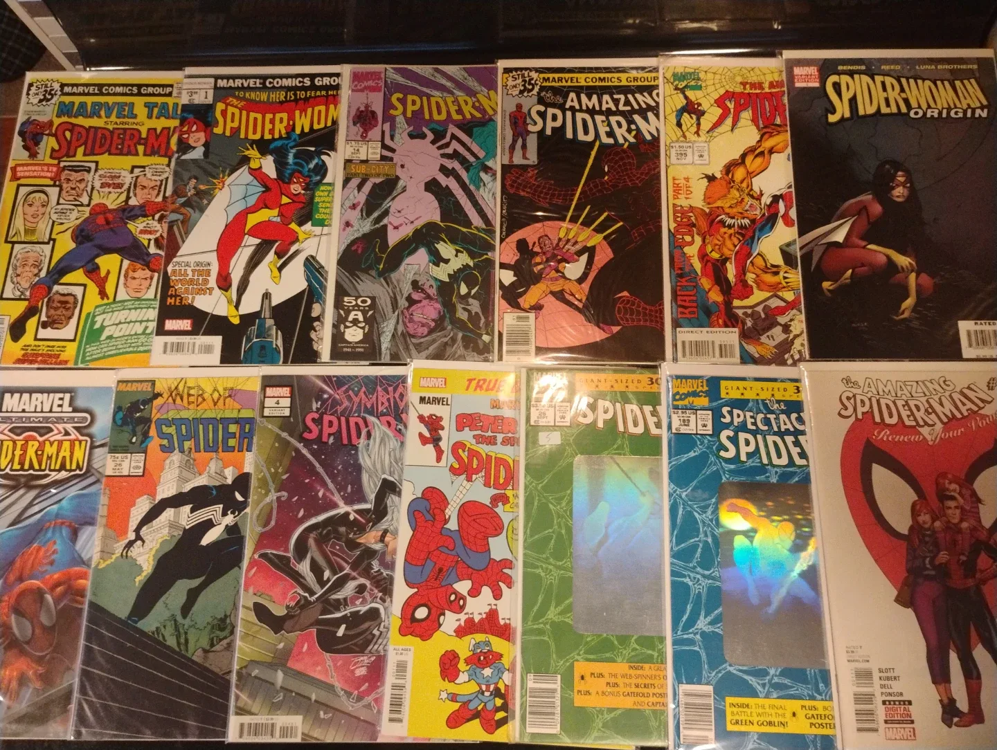 Spider-Man comic book lot.