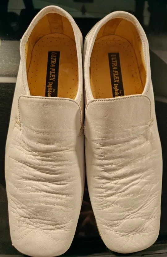 Ultra Flex by Ingledew's White Leather Loafers image indicator(7)