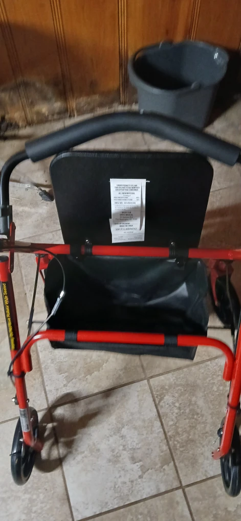 Drive Medical Rollator Walker - Red - photo 3