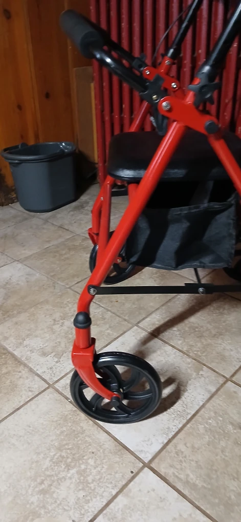 Drive Medical Rollator Walker - Red - photo 5