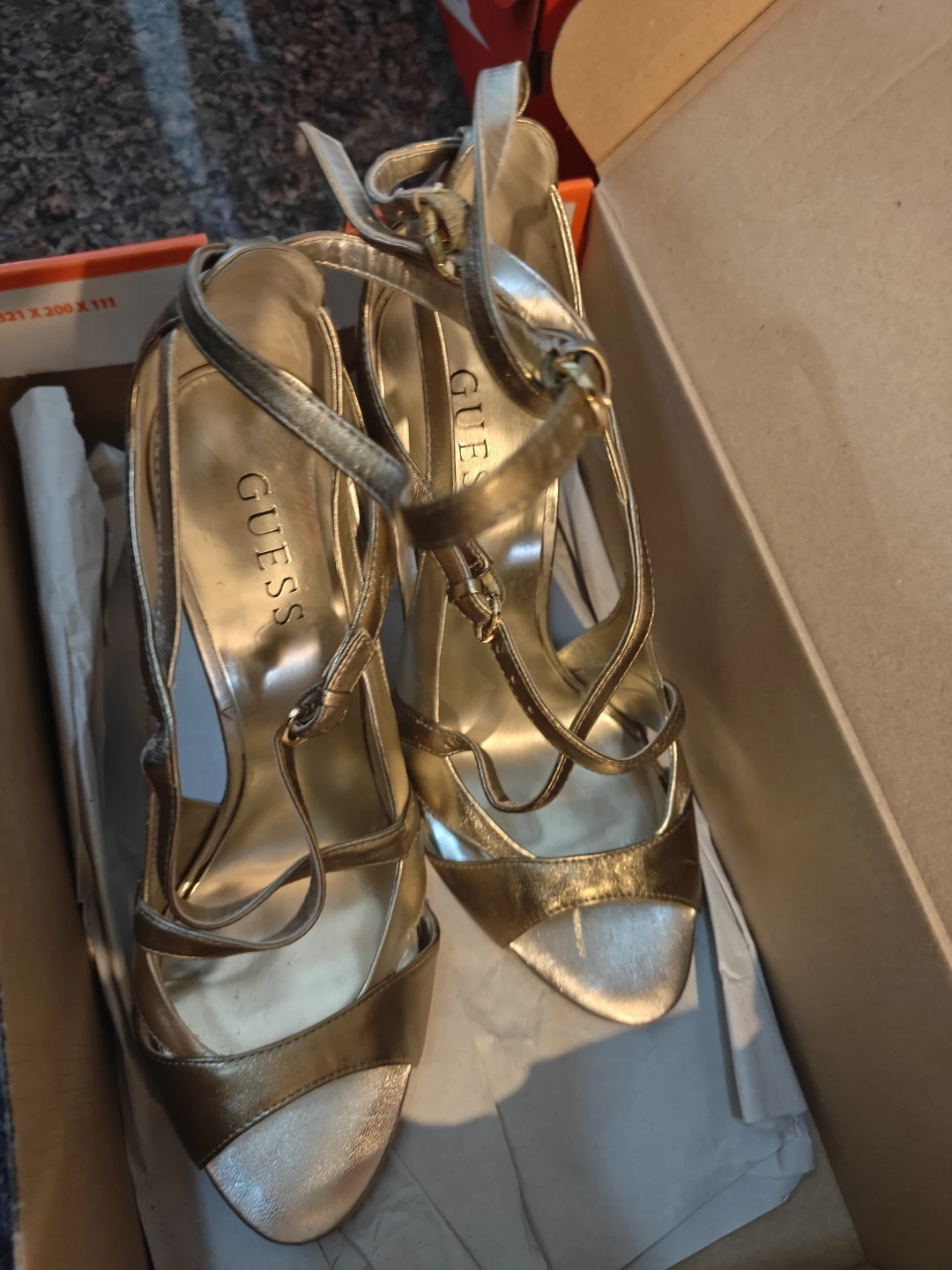 Guess Gold Heels - Size 8.5M