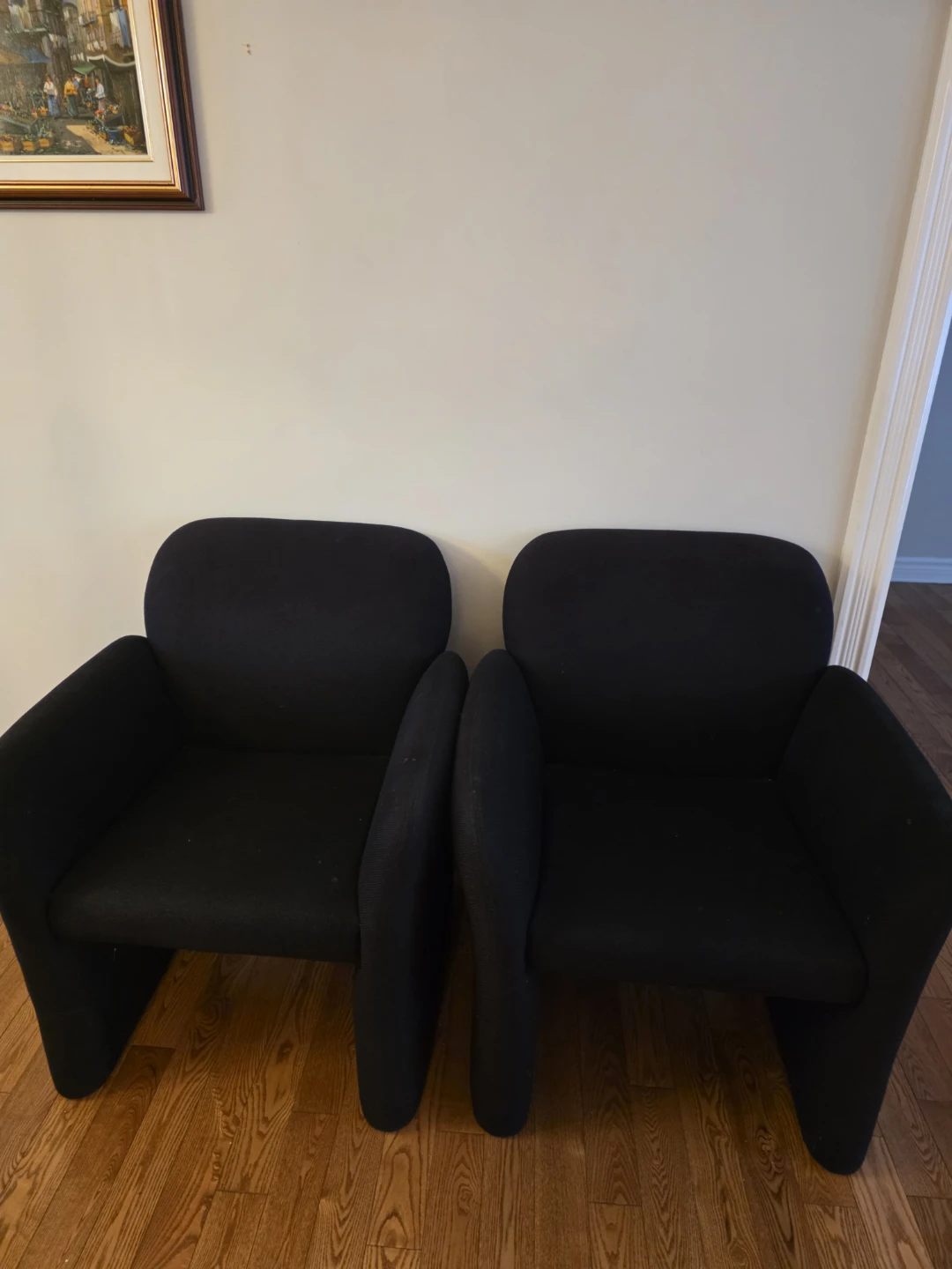 Pair of Black Armchairs - photo 3