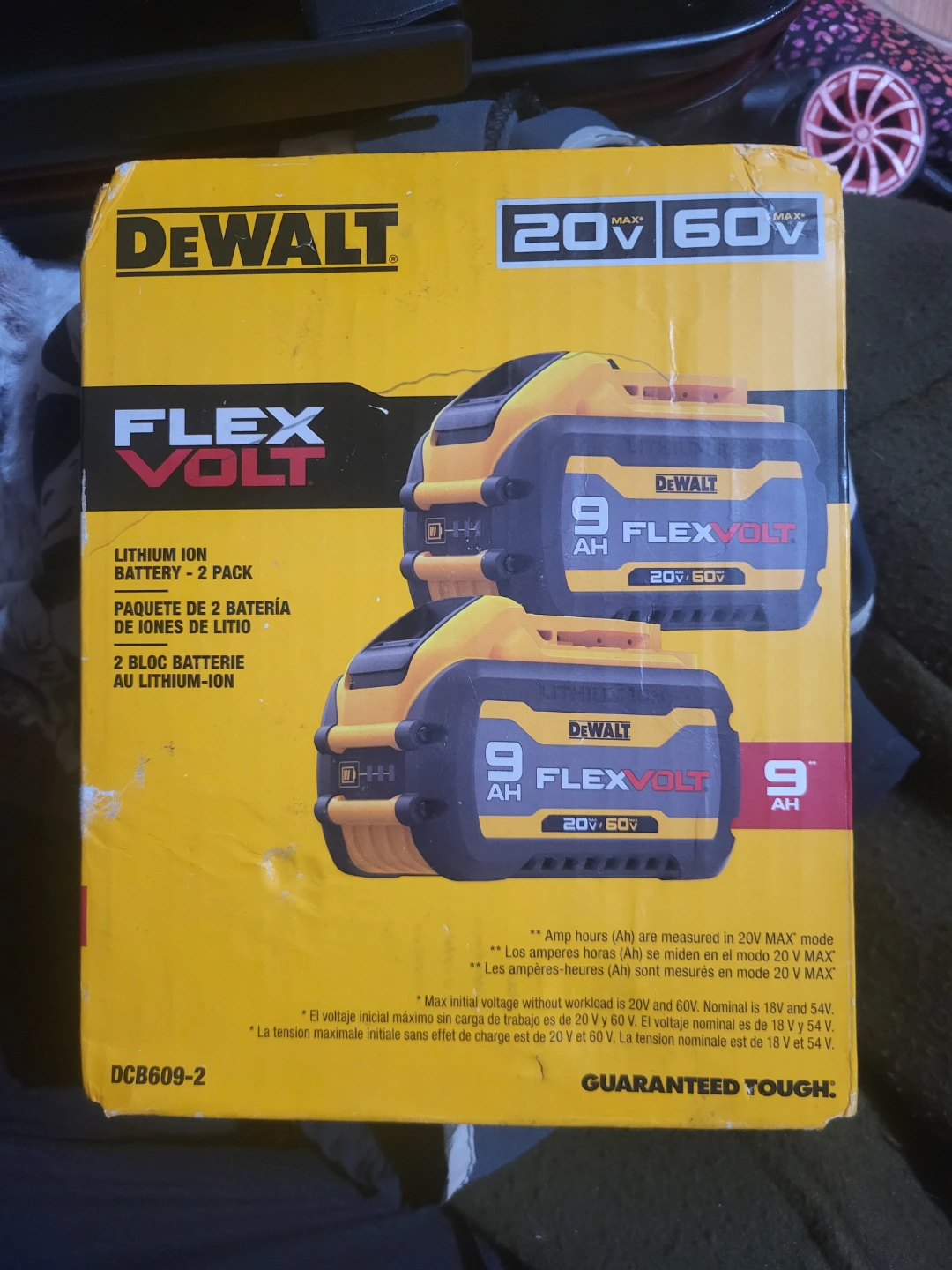 DeWalt FLEXVOLT 20V/60V 9AH Lithium Ion Battery 2-Pack