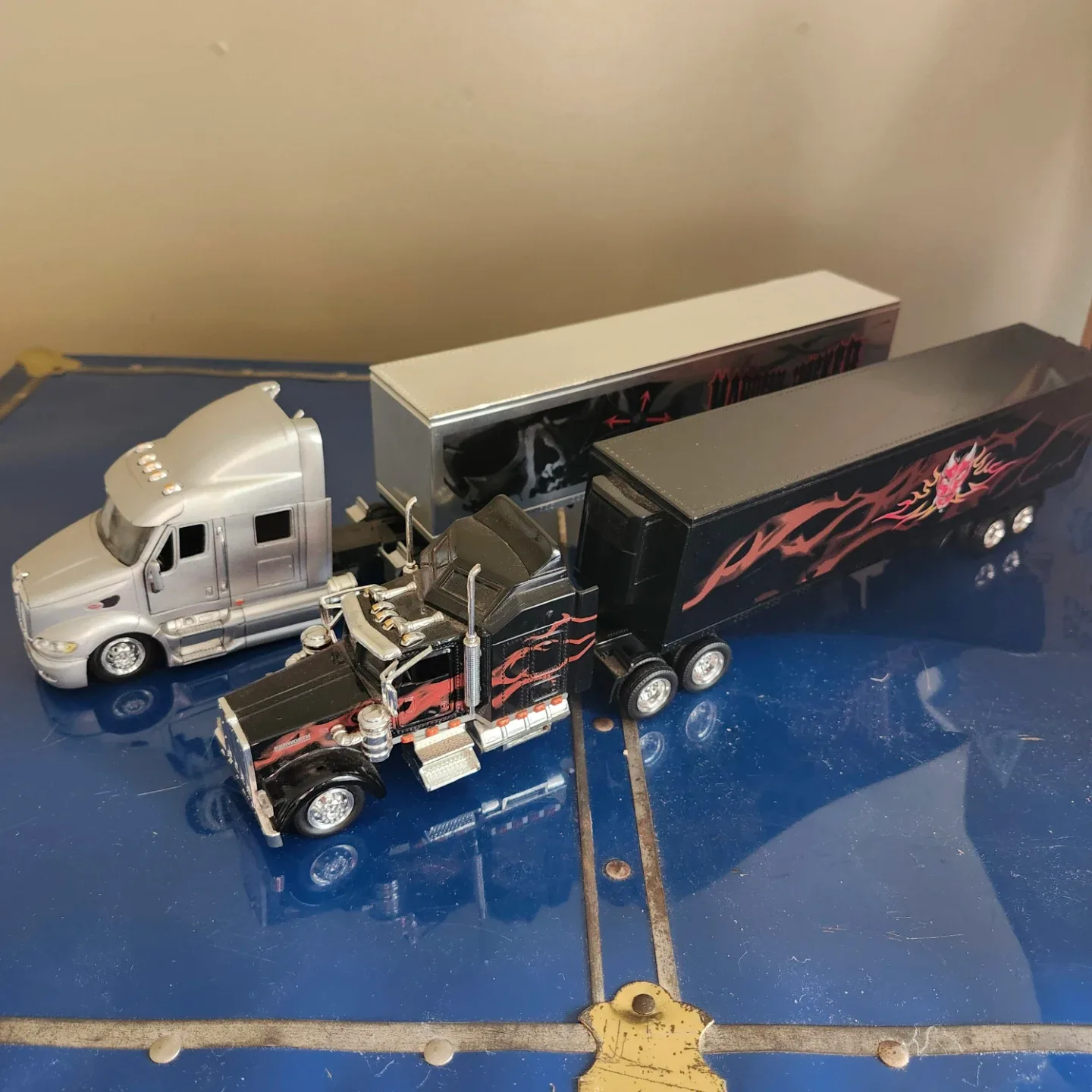 2 Toy Tractor Trailers